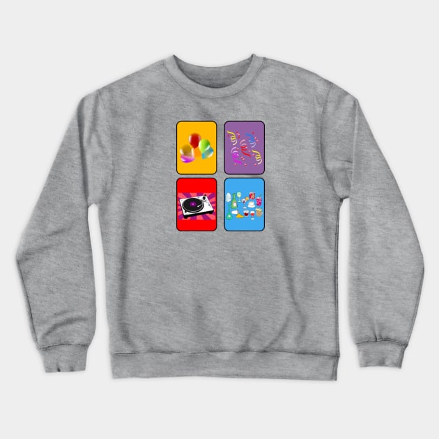 Party Time Crewneck Sweatshirt by MissMorty2